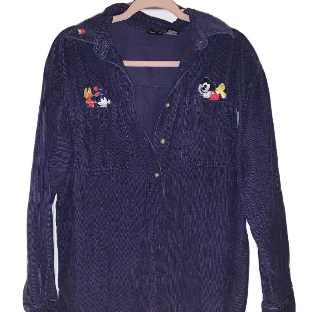 Mickey Unlimited Button Down Women’s Top Size L